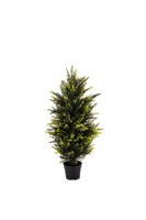 Cyprys, krzew dekoracyjny / roślina sztuczna, wym. 90x40x40cm