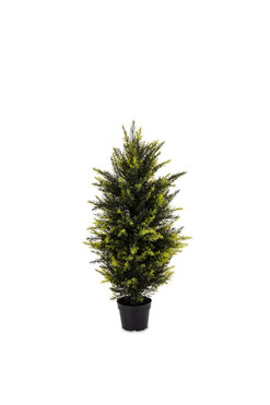 Cyprys, krzew dekoracyjny / roślina sztuczna, wym. 90x40x40cm