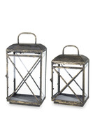 Loft Gold, lampion metalowy