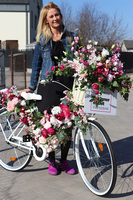 Bicycletta Terransja, kwiatowa dekoracja roweru 