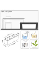 Trio Cottage, donica z nawadnianiem	