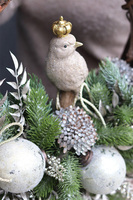 Gold Bird Deluxe, dekoracyjny wianek zimowy