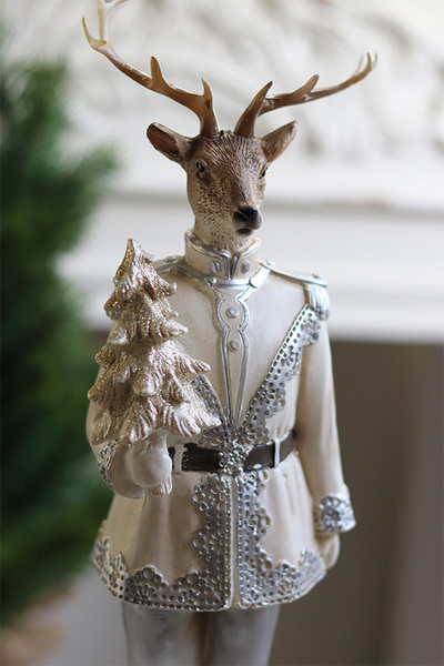 Reindeer Royalty, figurka świąteczna renifer	