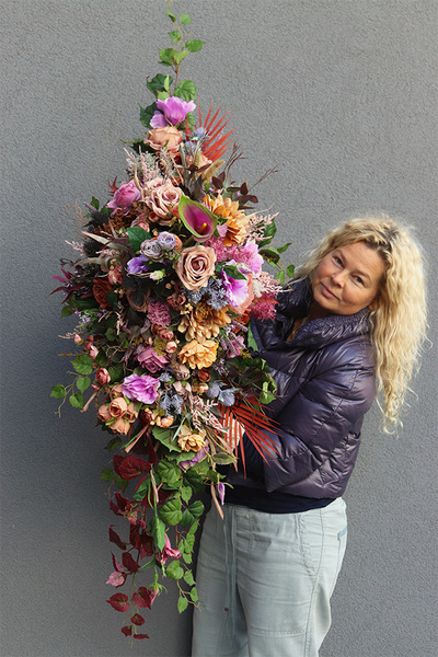 Nedua Premium, długa wiązanka nagrobna