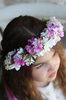 Camille, kwiatowy wianek na głowę, rozmiar uniwersalny