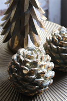 Gold Line 2, szyszka figurka świąteczna