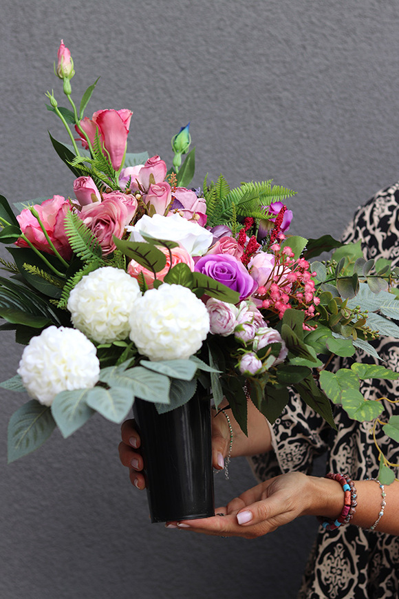 Klerre, bukiet nagrobny we wkładzie