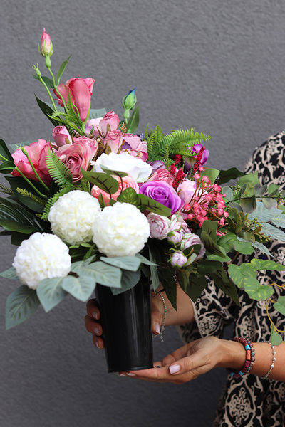 Klerre, bukiet nagrobny we wkładzie