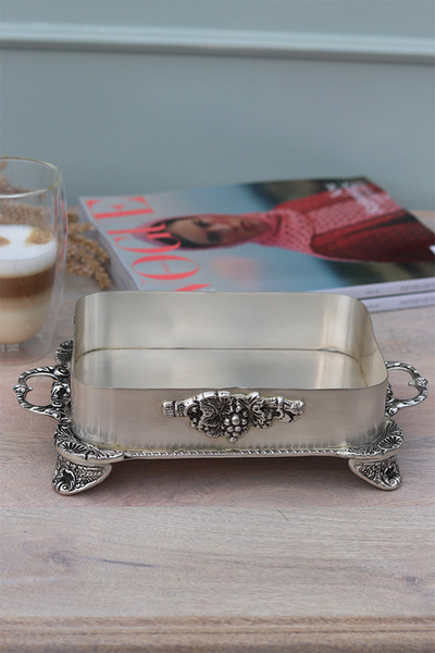 Abigail, taca / patera posrebrzana z wysokim brzegiem