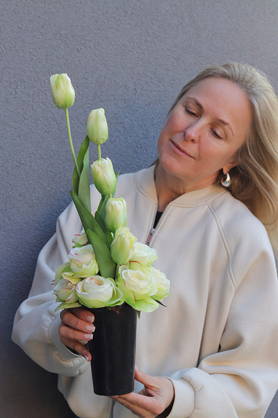 Lovely Tulips, komplet dekoracji nagrobnych