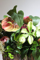 Leddenia, dekoracja nagrobna w skrzynce, wym.80x32x35cm