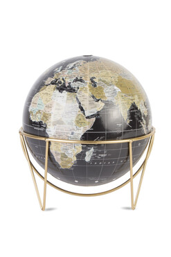 World, elegancki globus, A, wym.24x22x22cm 