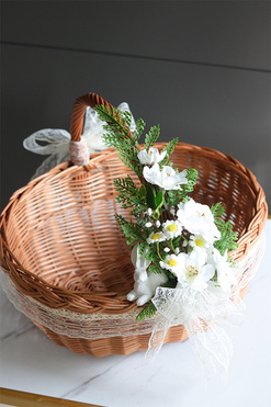 Jabłonka Bielisane, dekorowany koszyczek wielkanocny, wys.30cm