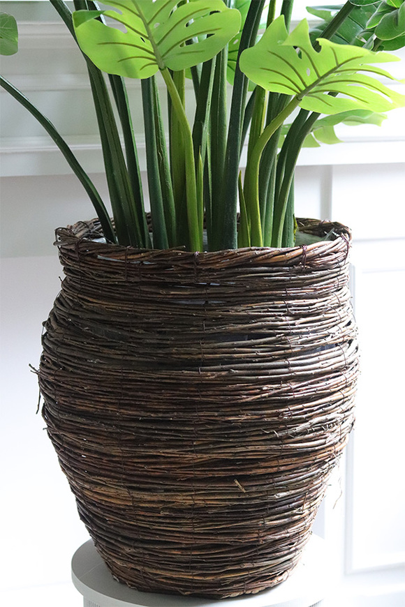 Monstera Basket, sztuczne drzewo w koszu