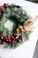 Bordonata, wianek / stroik dekoracyjny, śr.28cm 