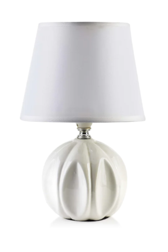 lampa stołowa z ceramiczną podstawą, Letti White, wys.29cm
