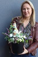 Ładne Kaczątko, wielkanocna kompozycja w naczyniu