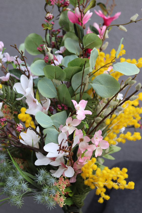 Moko Easter Pastelle, elegancki wiosenny bukiet, dł.80cm