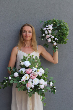 Roselissa, zestaw nagrobny, bukiet nagrobny + wieniec 