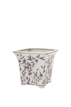 Modena, porcelanowa osłonka na kwiaty, wym.11x12x12cm