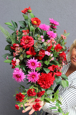 Dekorea, kompozycja nagrobna w misie, wym.44x64cm 