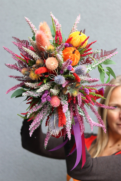 Wrzosy Jesienią, jesienny bukiet do wazonu