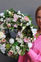 Megusta 2, kwiatowy wianek na drzwi