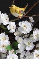 Ptaszek na Jabłoni 2, wiosenny wianek dekoracyjny