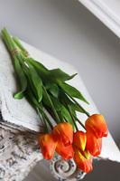 April New, bukiet tulipanów silikonowych Sunset