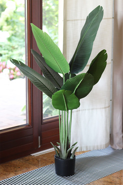 Bananowiec, sztuczne drzewko w osłonce donicy, wys.170cm 