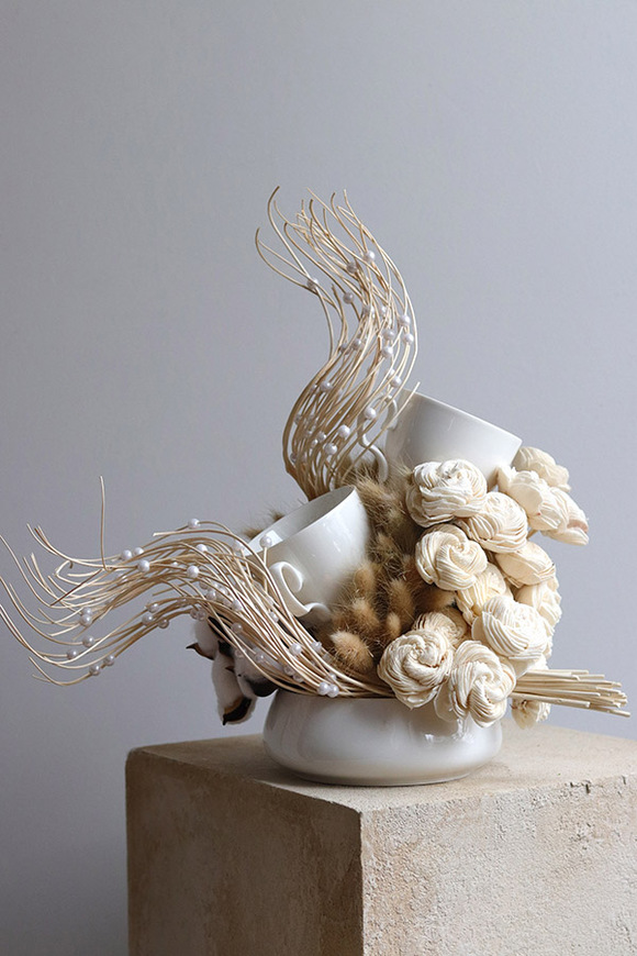 Boho Cafe, nowoczesna kompozycja kwiatowa