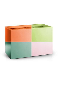 Rectangle, donica fiberglass w kolorze RAL, wym.39x60x30cm