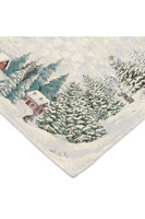 Szaraczki, świąteczny obrus gobelinowy