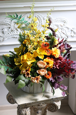 Fenista, dekoracja nagrobna w skrzynce, wys.57cm