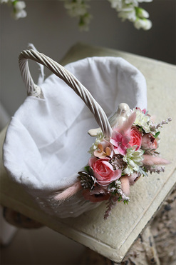 dekorowany koszyczek wielkanocny, Dulina, wys.27cm 