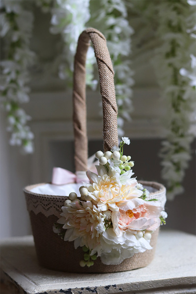 dekorowany koszyczek wielkanocny, Messa, wys.33cm