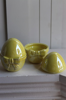 Yellow Easter, pojemnik ceramiczny jajko