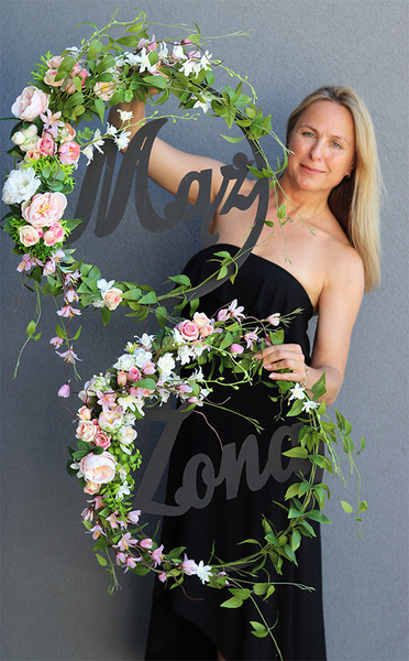 Berano, koło kwiatowe z napisem, kpl.2szt, Mąż i Żona 