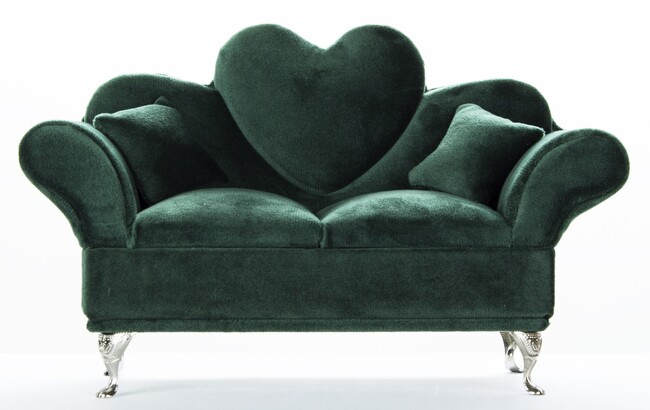 szkatułka / puzderko Florencja Serce Malachit, wym.15x25x10cm