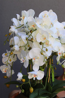 Deluxe Gold, sztuczny storczyk w złotej donicy, kpl.2szt