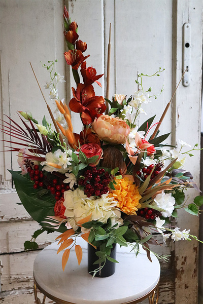 elegancki bukiet nagrobny, Belinda, wys.73cm
