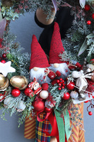 dekoracyjny wianek świąteczny, Skrzaty u Kasi, śr.55cm  