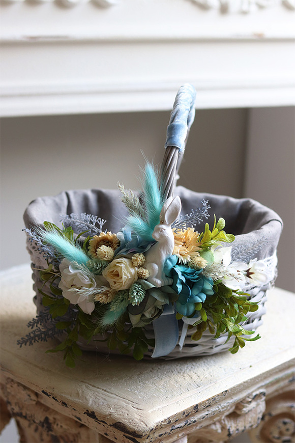 Ocean, dekorowany koszyczek wielkanocny