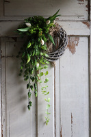 Chmiello, wiosenny wianek na drzwi z gumowymi tulipanami, śr.30cm 