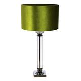 Tubo Slim, lampa stołowa, abażur oliwkowy walec, wys.70m