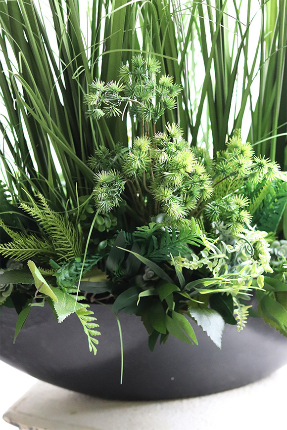 Laos Black Jedda, kompozycja ze sztucznymi trawami, wys.93cm