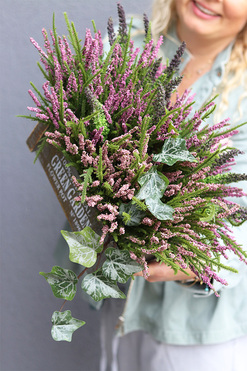 Wrzosowisko Green Garden, wrzosy w skrzynce, różowe, wym.25x47cm 