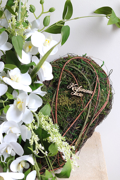 Green Heart, dekoracja nagrobna z dedykacją