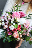 Helita Pink, bukiet nagrobny we wkładzie do wazonu