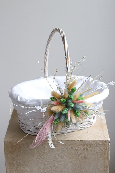 Bettre, dekorowany koszyczek wielkanocny, wys.28cm